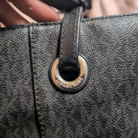 Michael Kors Dark Gray Signature Tote - Picture 2 of 7